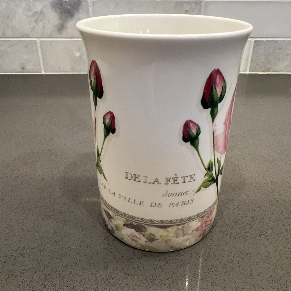 Kent Pottery Pink Rose Buds Tea Coffee Cup Mug Paris De La Fete Of the Party - Picture 2 of 6